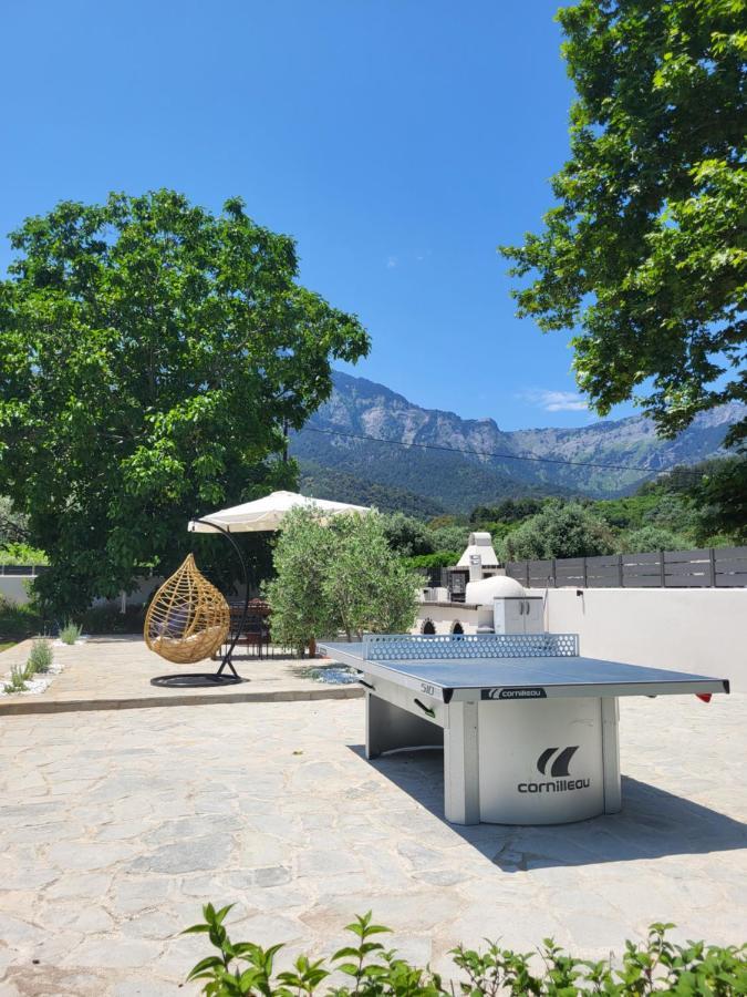 Casa O' - Neues Ferienhaus mit großer Terrasse und privatem Swimmingpool Skala Potamia  Exterior foto
